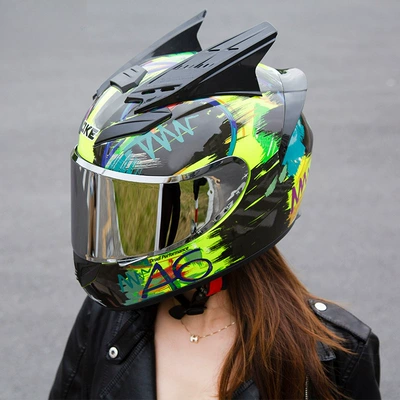 Motosiklet kaskı (dəbilqə) Helmet, Retro Personalized Electric Motorcycle