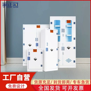 定制pp酸碱柜强酸强碱试剂柜实验室化学药品柜双锁防腐危化品柜厂