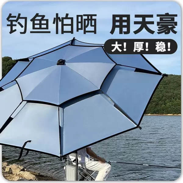 2025 New Model Fishing Umbrella, Thickened Rainproof Fishing Parasol, Large Fishing Umbrella with Handle, Meticulously Crafted, Essential for Fishing