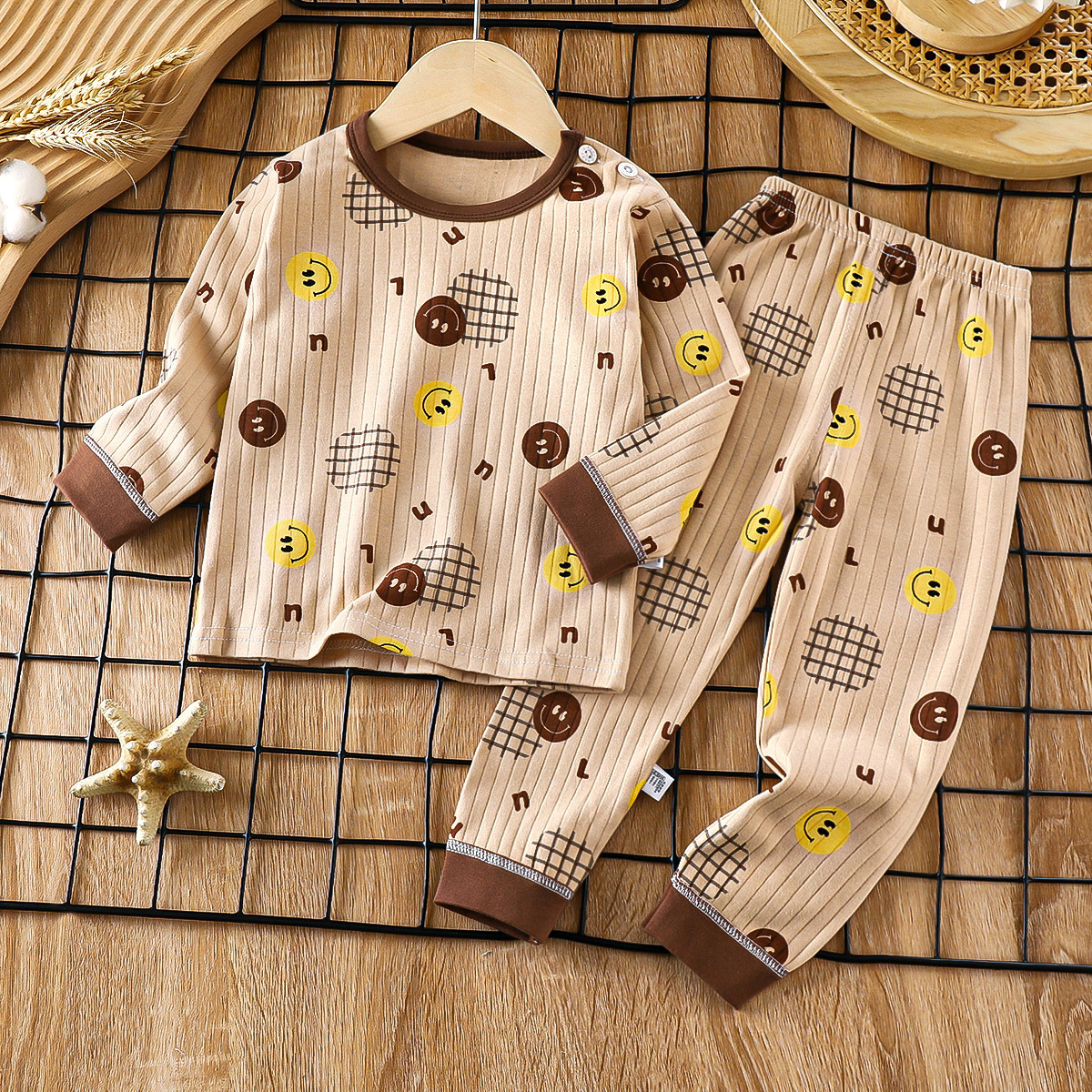 Primavera nueva ropa interior de algodón para niños pantalones de otoño pijamas para bebés ropa de casa para niñas ropa infantil