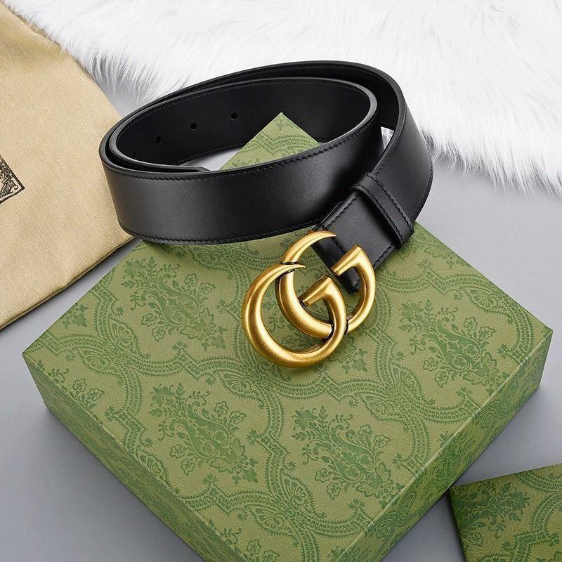 2026 New Women's Slim Belt with Ins Letter Buckle, Top Layer Cowhide Leather Belt, Korean Style Simple Versatile Decorative Belt for Pants