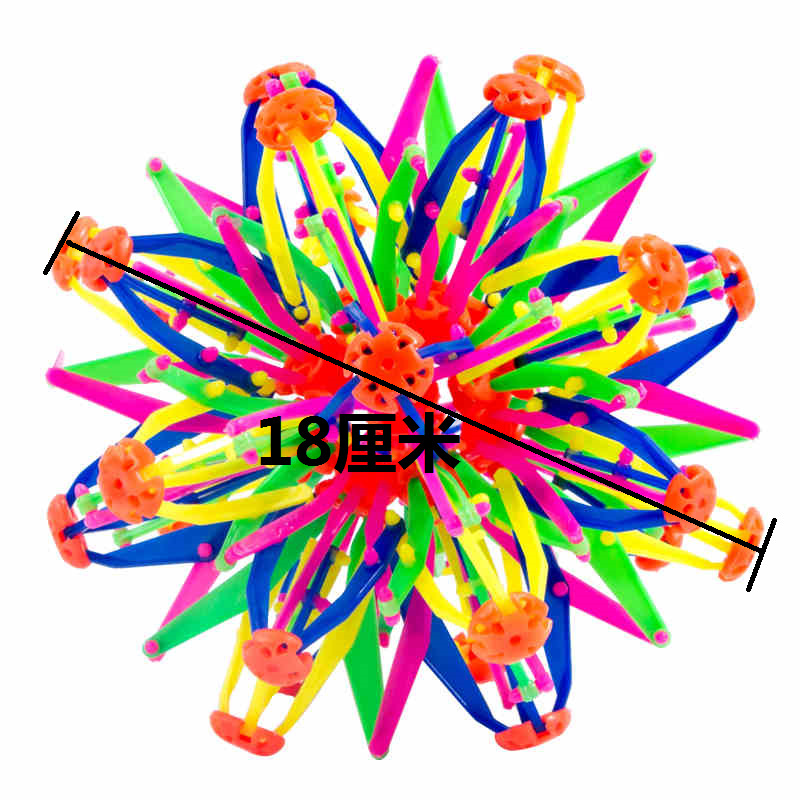 Bola de floración grande bola telescópica bola mágica de mano bola más grande y más pequeña bola dispersa Bola de flores bola creativa juguete para niños