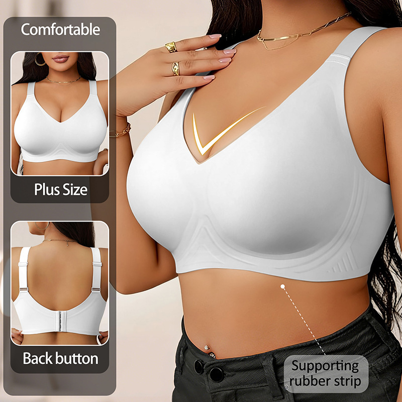Wireless Jelly Bra, a Popular Cross-Border Amazon Item in Europe and America, Seamless and Wire-Free Plus-Size Bra, Jelly Wireless Jelly Bra, a Popular Cross-Border Amazon Item in Europe and America, Seamless and Wire-Free Plus-Size Bra, Jelly