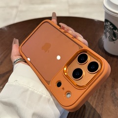 新しい Apple 17 携帯電話ケース透明 iPhone16proMax 金属レンズ落下防止 15 保護カバー 14 に適しています。