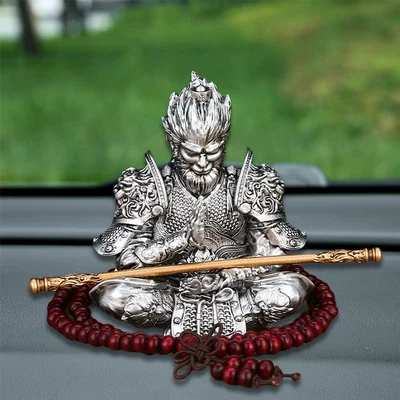 Tea Pet, Car Ornament, Car ornaments - cbw-9-charming-silver-goku-buddhist-beads-single-color
