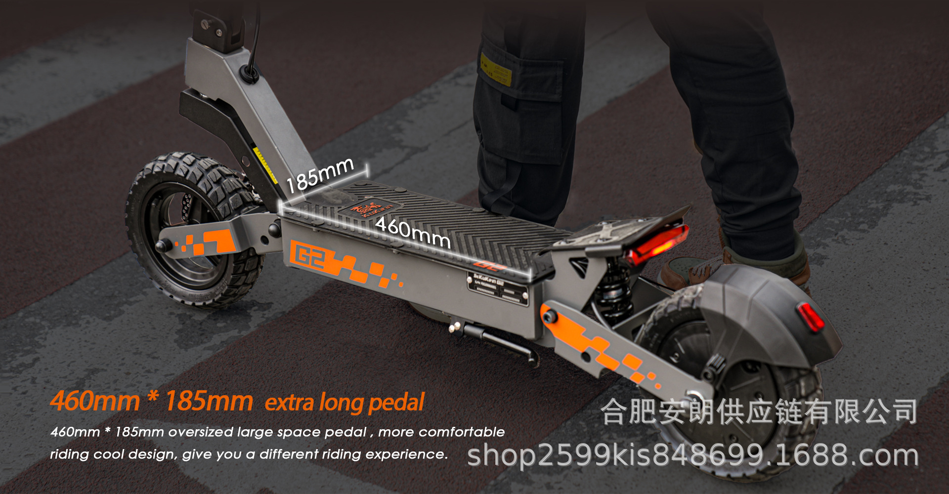 Kukirin Cool Kirin Electric Scooter G2 Adult Foldable Portable Commuter Scooter High-Power Off-Road Electric Vehicle