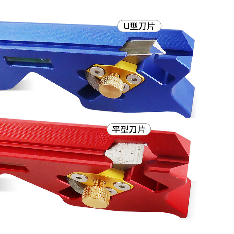 Carpintería Biselado cepillado manual 45 ° Bisel recorte cepillado eliminación de esquina ángulo de limpieza cuchillo de cepillado multi-bit conmutable DIY
