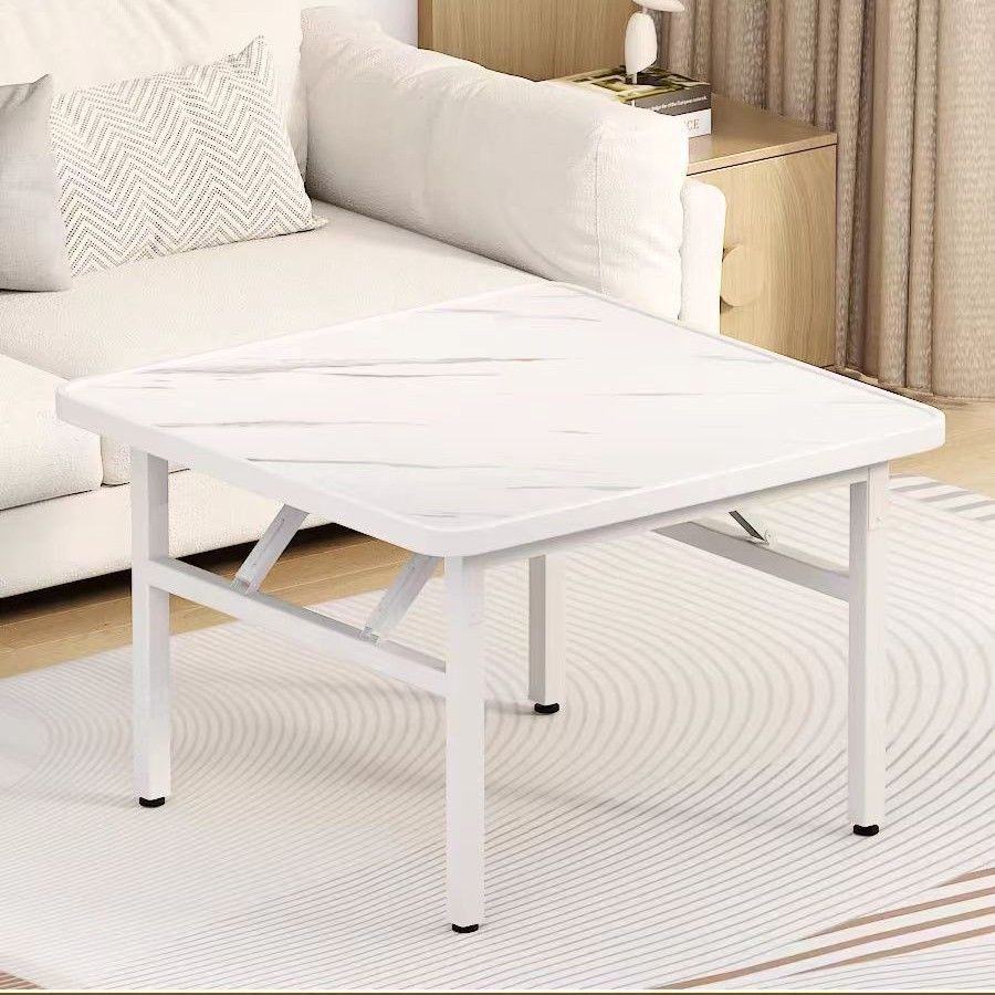 Mesa baja, mesa de comedor rectangular plegable, mesa de alquiler, mesa de dormitorio, mesa de piso pequeña, mesa simple, mesa cuadrada al aire libre image 17