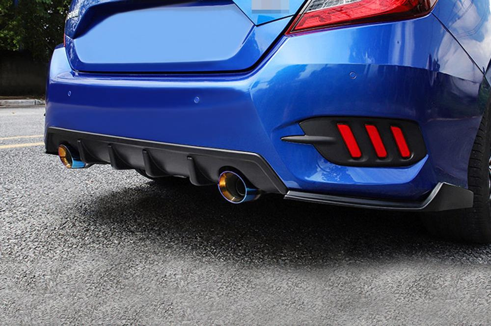 Suitable for 2016-2018 Civic Classic Rear Lip Matte Black Car Modification Personalized Factory Accessories