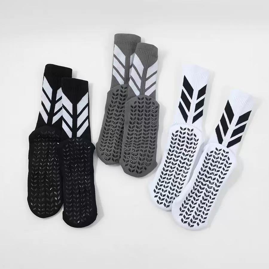 Cross-Border Best-Selling Football Socks, Men's Mid-Calf Sports Socks, Running Socks, Non-Slip Silicone Thickened Wear-Resistant Sweat-Absorbing Basketball Socks