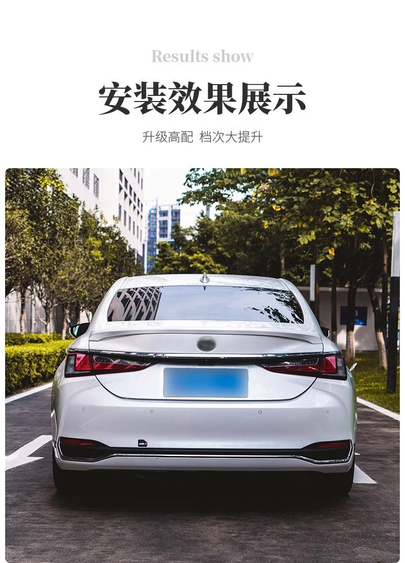 Suitable for Lexus ES200 tail ES260ES300h modification high-end sports tail accessories decoration