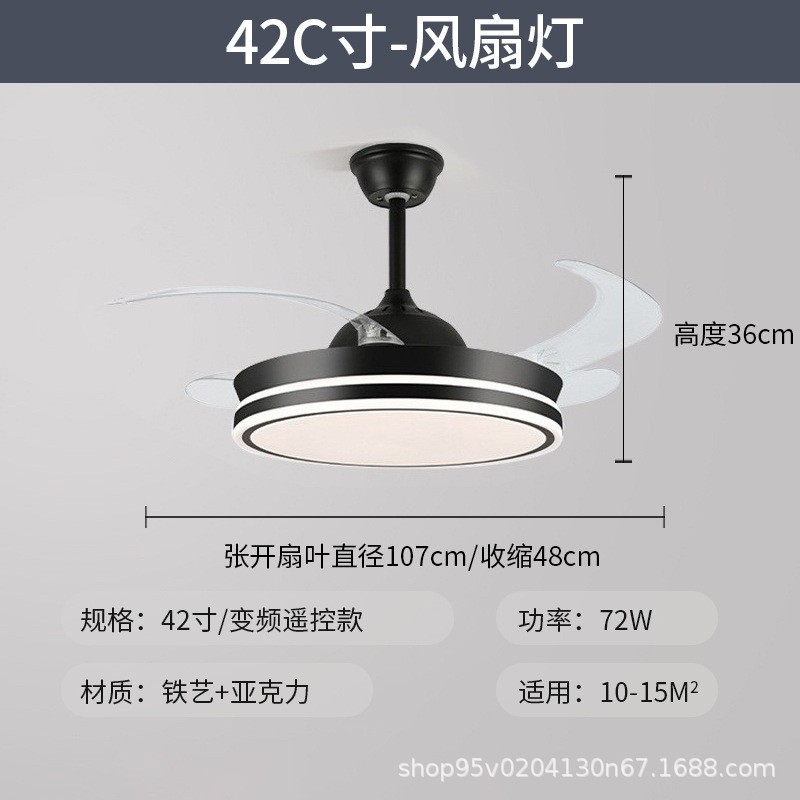 Sala de estar lámpara de techo iluminación principal atmósfera de alto nivel negro sensación simple lámpara de dormitorio de espectro completo Zhongshan iluminación de decoración doméstica