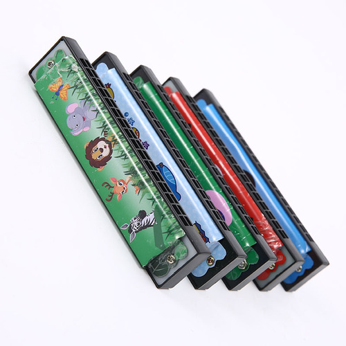 Children's Tin Harmonica 16 Holes Kindergarten Elementary Student Beginner Blowing Instrument Mouth Harmonica Toy