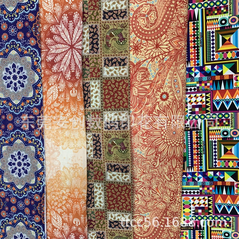 数码梭织面料印花