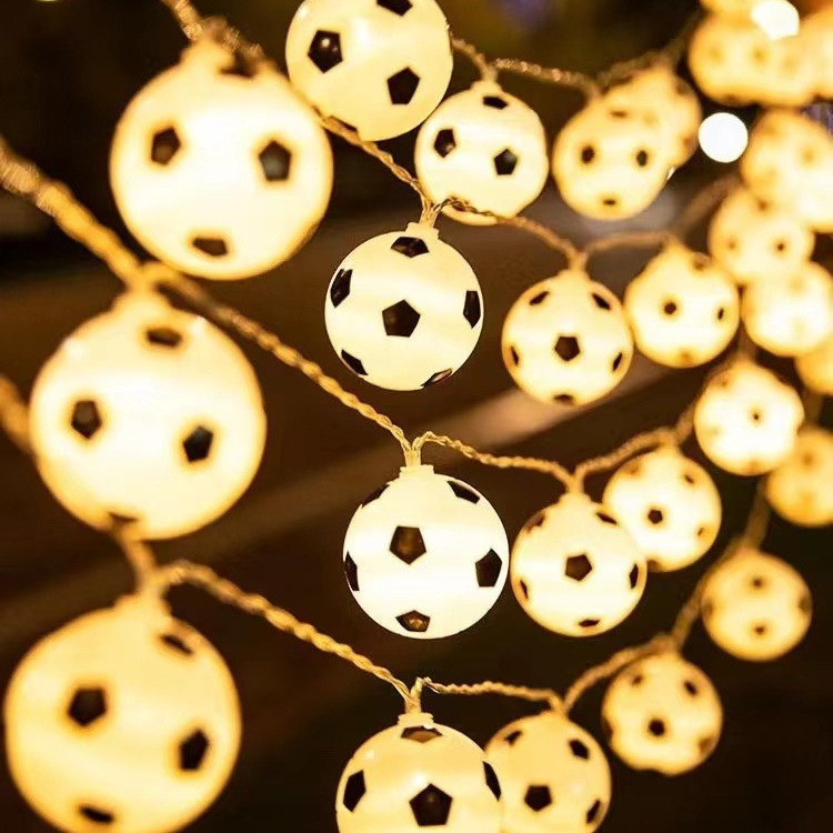 LED World Cup football theme bar indoor party decoration light string creative holiday string lights starry lights