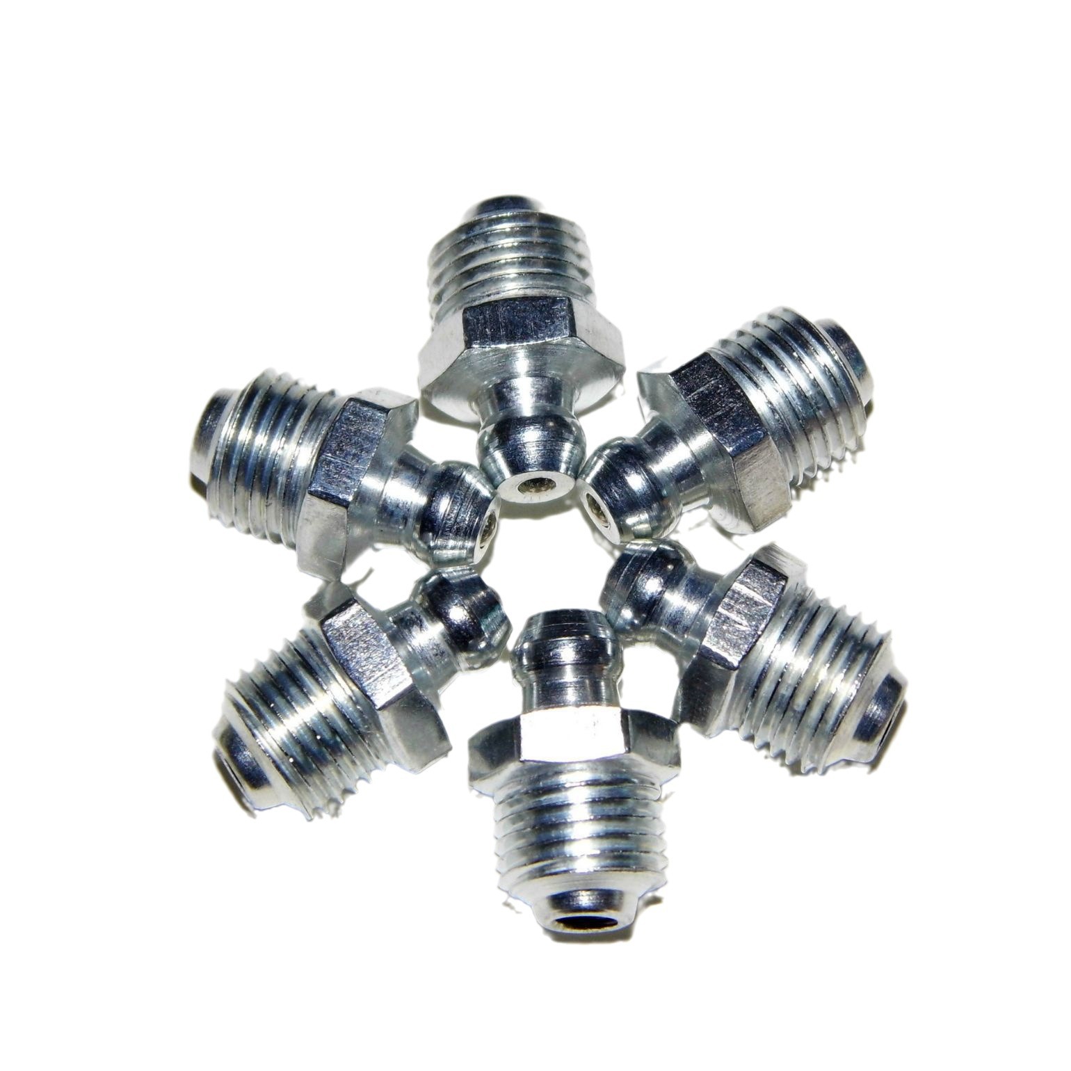 Boca niquelada de la grasa del acero de carbono de la multi-Especificación de la boca recta métrica M6M8M10M12 de la boca del acero inoxidable del Estándar Nacional 304