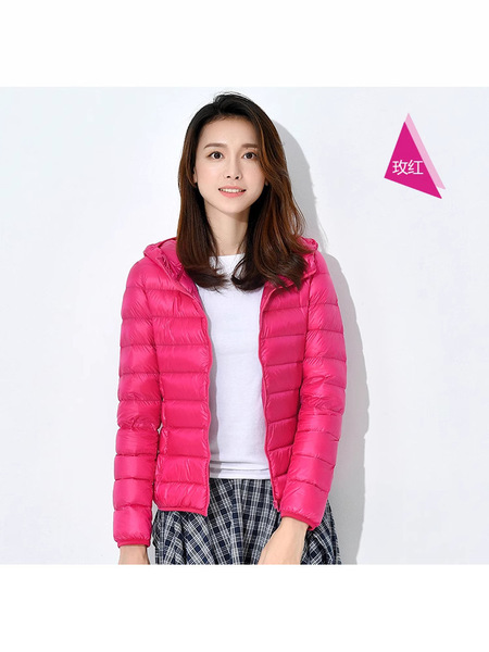 Short light and thin warm velvet fashionable down jacket
