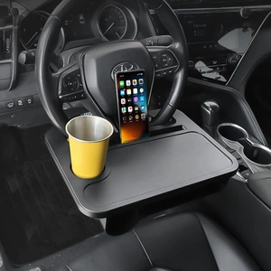 Car Steering Wheel Small Table Tray, Water Cup Holder, Dining Tray, Laptop and Tablet Stand, Special Modification Accessories