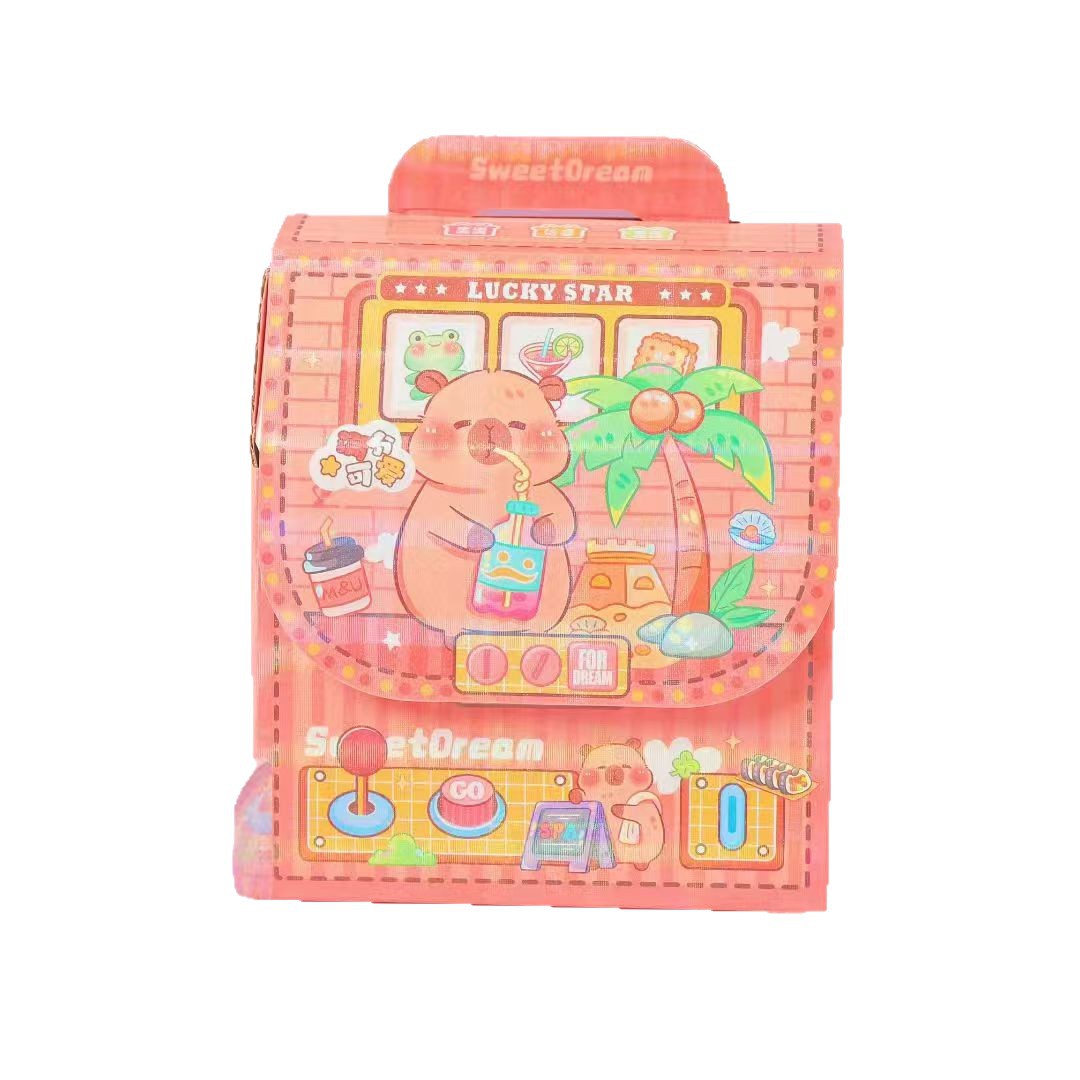 Caja de regalo creativa para estudiantes regalo de inicio de la escuela para niños regalo de mano para niños graduados papelería pegatinas set
