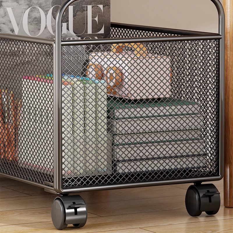 Caja de almacenamiento de libros Cesta de almacenamiento de libros extracurriculares móviles debajo del escritorio Caja de almacenamiento de libros