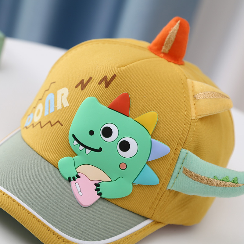 Children Unisex Cartoon Style Dinosaur Printing Baseball Cap display picture 5