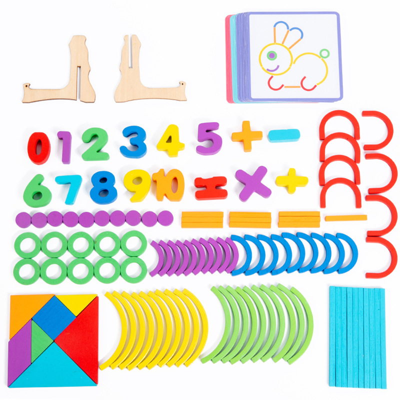 Bebé inteligente para niños entrenamiento de fuerza de concentración siete tablero puzzle juguetes inteligentes digitales bloqueos creativos al por mayor