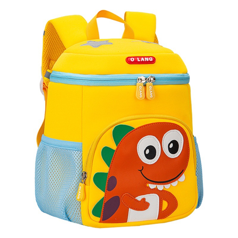 Nuevo pequeño dinosaurio mochila estudiante de escuela primaria mochila masculina mochila para niños que reduce la carga resistente al desgaste integrado de gran capacidad mochila
