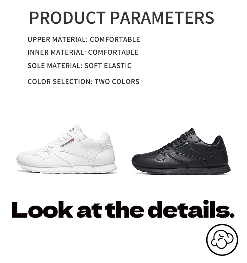 Men's Leather Casual Sneakers With Thick Sole For Height Increase_voghion.com