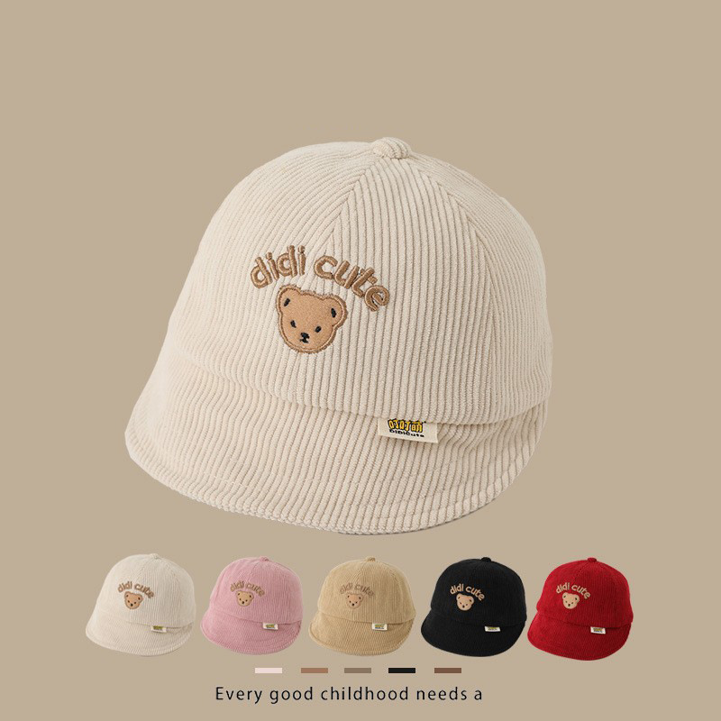 Sombrero para bebés otoño y invierno de terciopelo a prueba de viento y caliente para niños sombrero de protección de orejas sombrero de pescador primavera y otoño sombrero de lengua de pato bebé