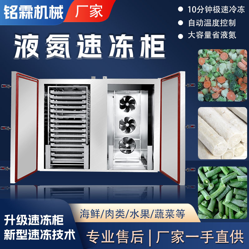 立式水饺速冻柜液氮速冻机 面团包子速冻柜 小型海鲜液氮速冻柜