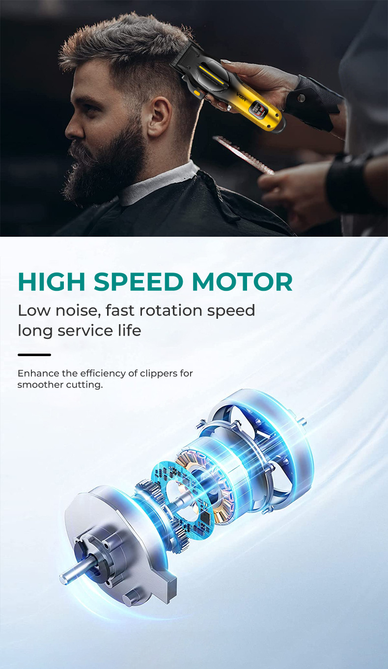 Electric Hair Clipper For Men Professional Digital Hair Trimmer_voghion.com