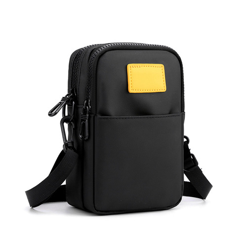 New men's waist bag, Korean style functional chest bag, simple and fashionable shoulder bag, multi-functional sports crossbody bag, mobile phone bag