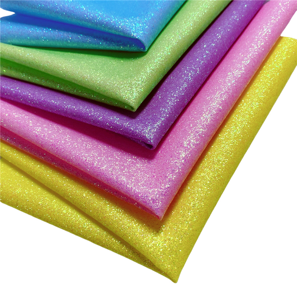 柔软弹力荧光64格利特适合箱包手袋闪粉娃衣服装辅料布贴绣花章仔