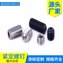 【机米螺丝】厂家直供内六角平端凹端紧定螺丝不锈钢碳钢 8.8级