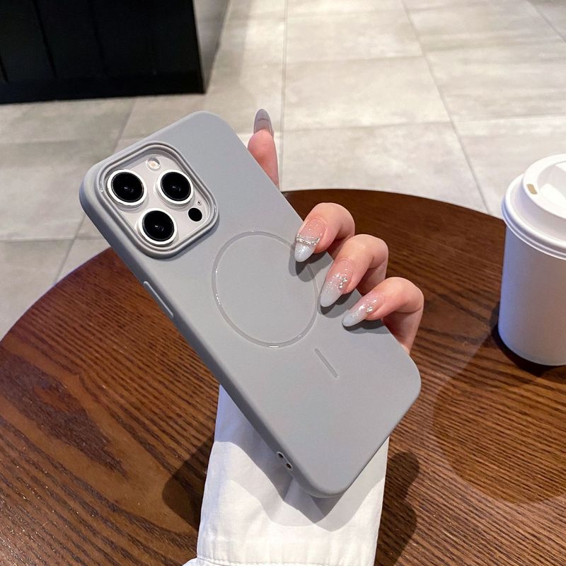 简约细圈磁吸苹果手机壳适用iPhone16promax小众小米15高级保护套|undefined