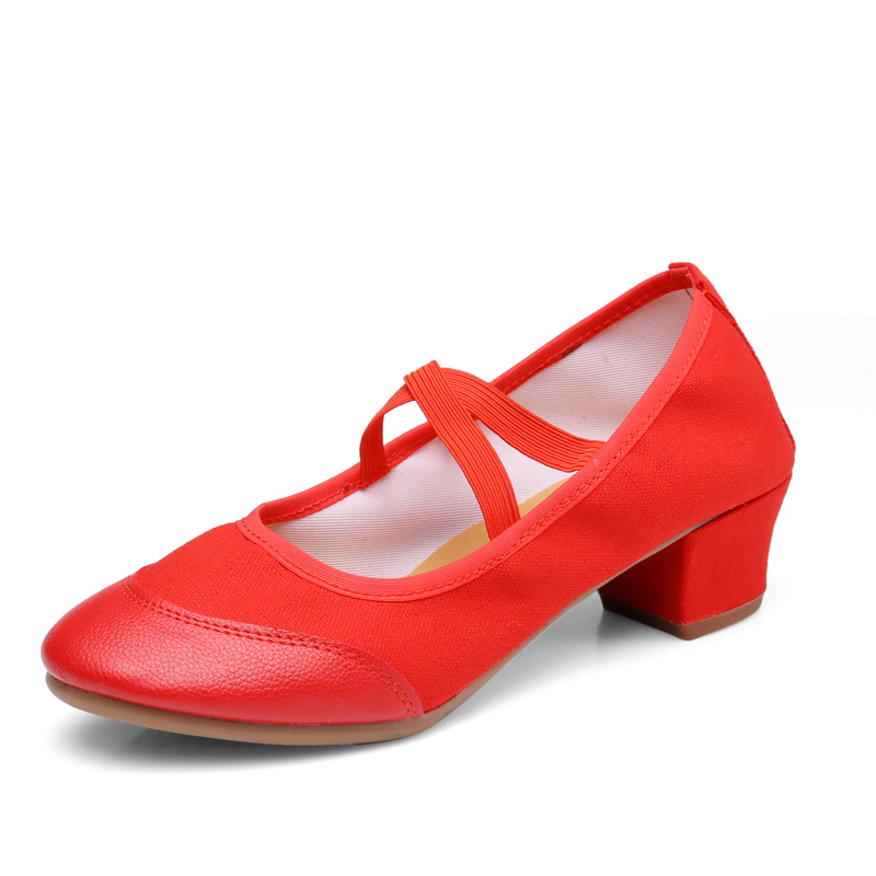 Dance Shoes Women's Soft Sole Summer Silver Outdoor Square Dance For Middle-Aged And Elderly Performance Dancing Shoes_voghion.com
