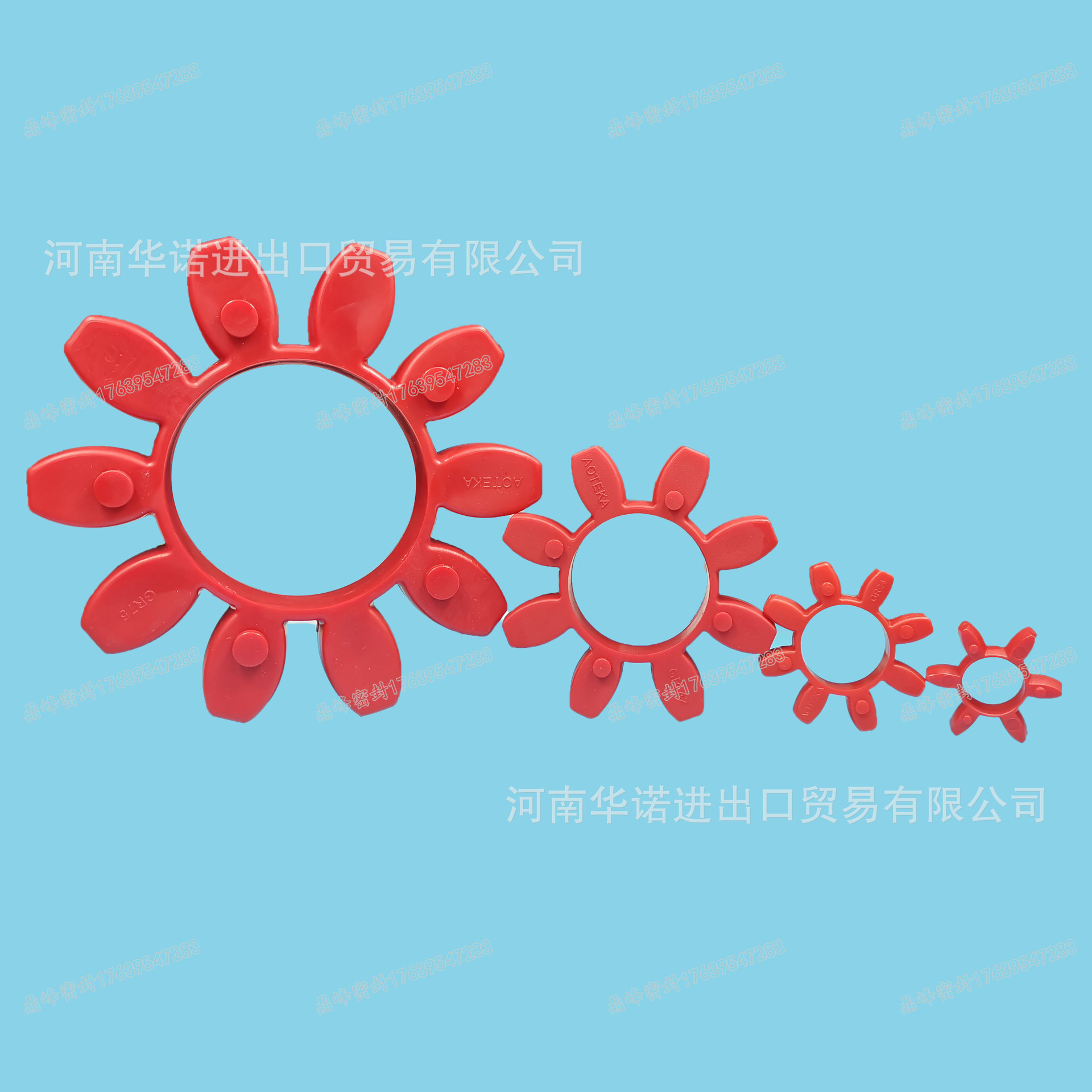 聚氨酯弹性梅花垫MT型联轴器梅花垫缓冲垫体六角梅花垫圈