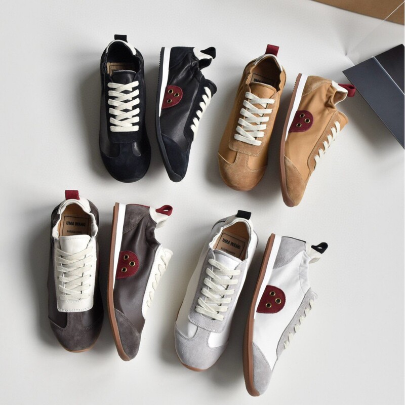 Super Soft! Unique Uma Sheepskin Retro German Training Shoes for Women, Genuine Leather Lace-Up Flat Sports Casual Shoes for Men Super Soft! Unique Uma Sheepskin Retro German Training Shoes for Women, Genuine Leather Lace-Up Flat Sports Casual Shoes for Men
