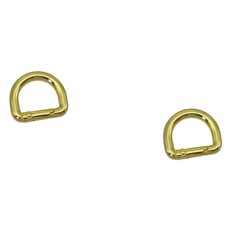 5 points inside width 16mm letter D buckle spring opening ring connection buckle luggage hardware accessories D buckle shoulder buckle