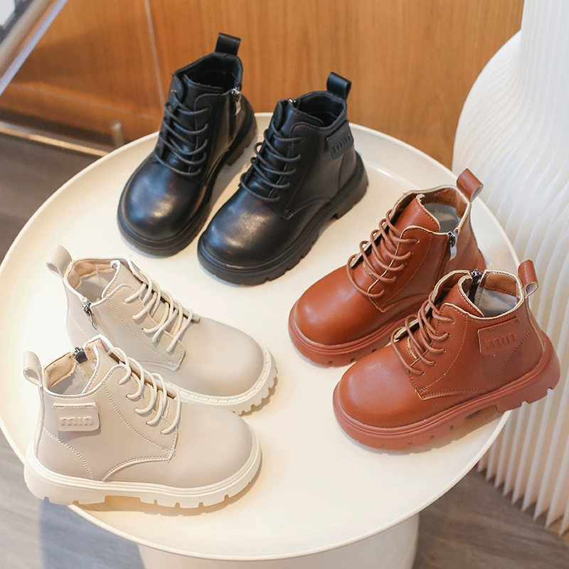 2024 осень и зима новые детские ботинки Martin Boots для мальчиков в британском стиле