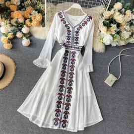 New flowers in 2021 Fashion dress wholesale 外贸女装批发