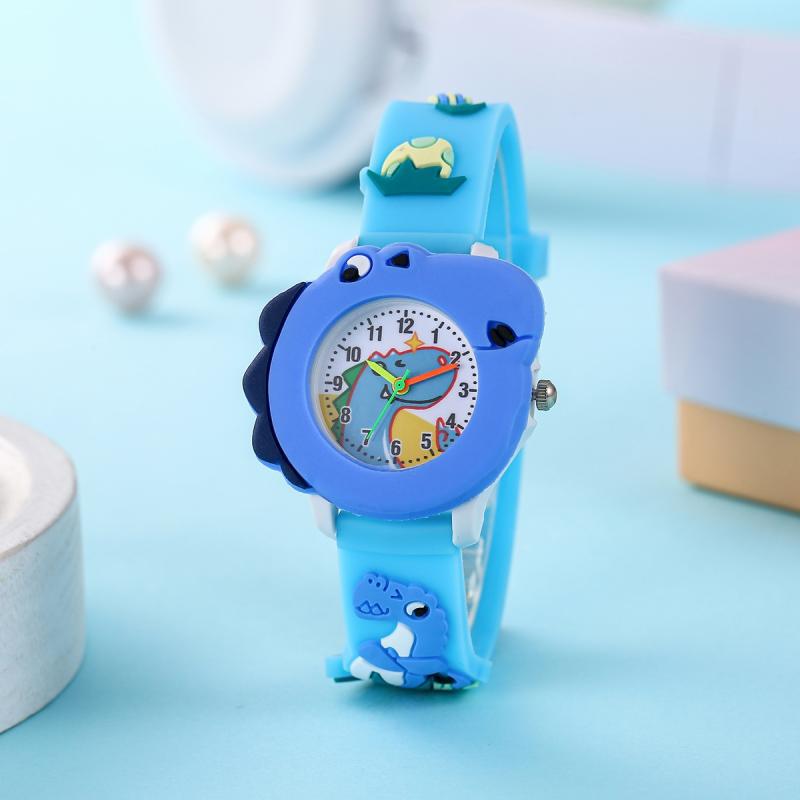Explosions Children's New Cute Cartoon Dinosaur Pattern Boys and Girls Quartz Watch