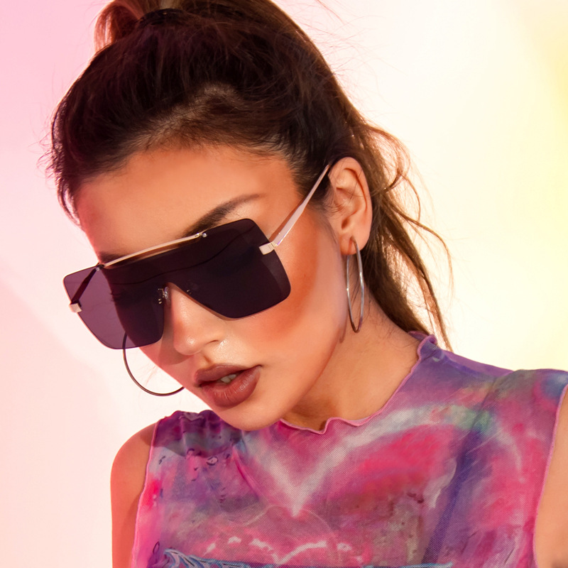 45g Weight Sunglasses Classification UV400 Protection Lens Material Exaggerated Geometric UV400 Protection Women's Sunglasses