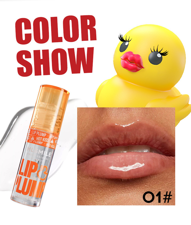 MLSMILE 6-color Duck Lip Oil Lip Gloss, Big Mouth Pouty Lip Honey Lip Glaze undefined