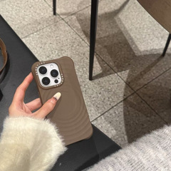 新款波漾壳适用苹硅胶手机壳磁吸