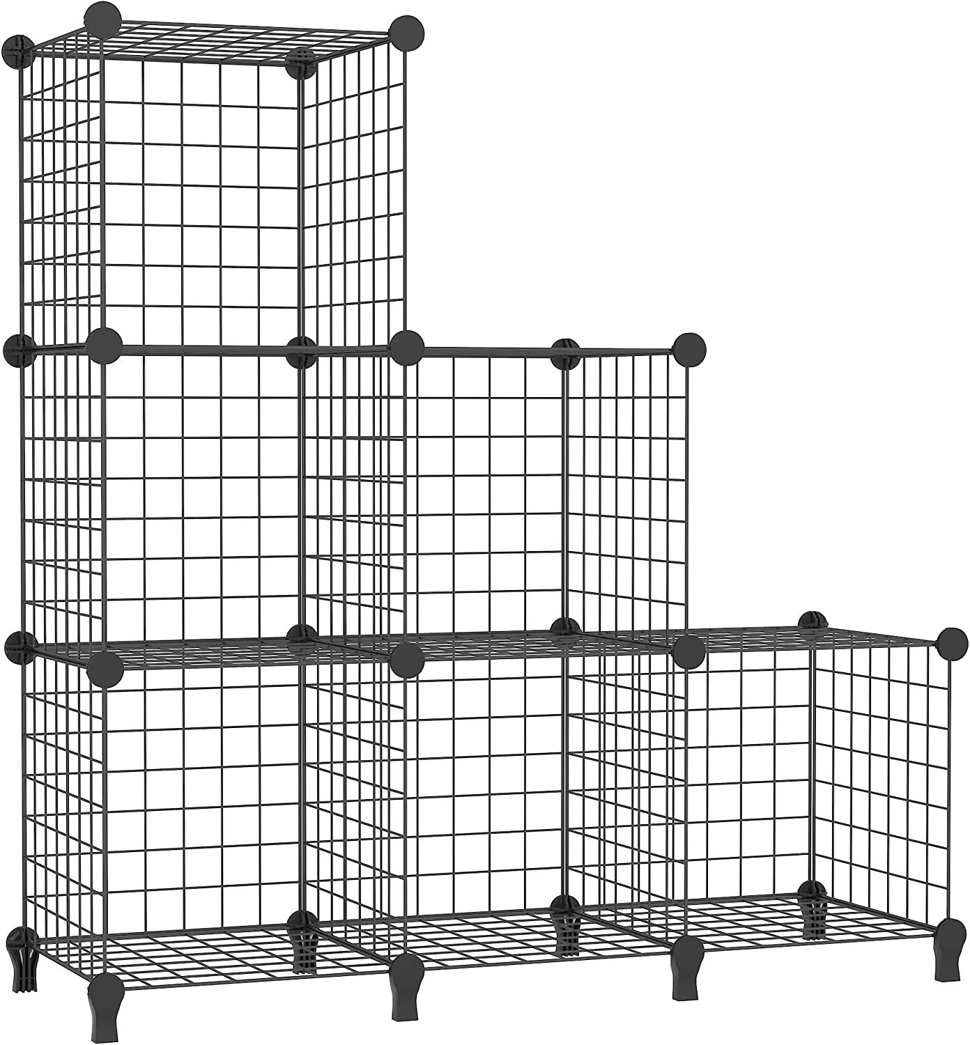 Estante de malla de hierro combinación simple almacenamiento artefacto sala de estar dormitorio almacenamiento simple estantería multi-capa organización Almacenamiento de malla de hierro