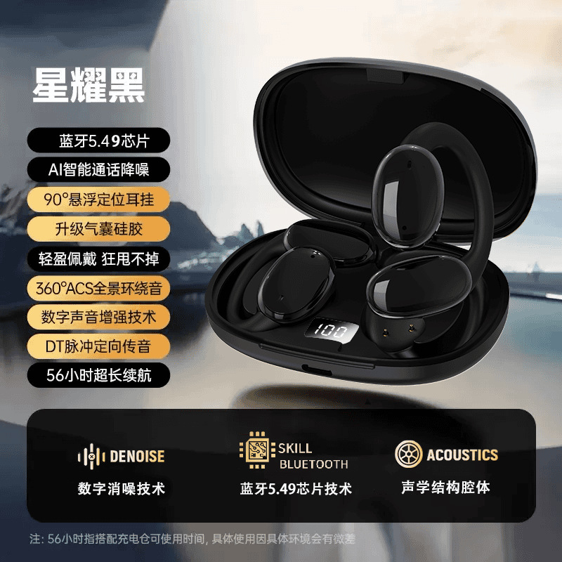 El nuevo auricular Bluetooth inalámbrico OWS con reducción de ruido Berlin Voice