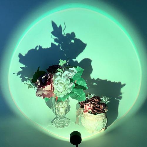 Moon lamp sunset lamp rainbow sunset red night light Internet celebrity creative live broadcast background projection floor-standing atmosphere lamp