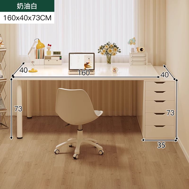[메인사진] 싱글테이블 160x40cm 화이트