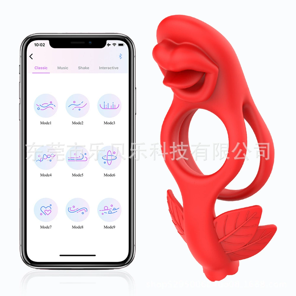 Рот язык лизать замки кольцо вибратор APP беспроводной пульт дистанционного управления клитор стимулятор простаты массажер секс игрушка
